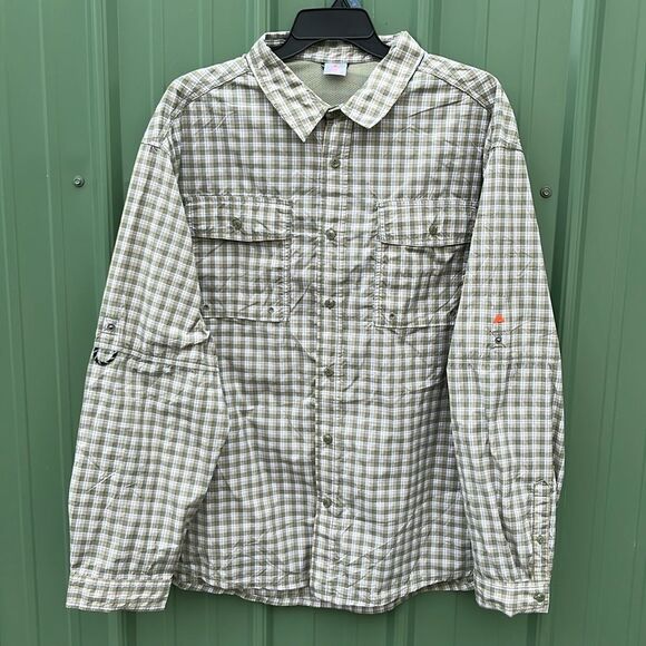 Men's Upstream Outdoor Shirt with Long Sleeves, UPF 50+, Size 3XL - Picture 1 of 11